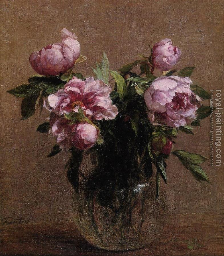 Henri Fantin-Latour : Vase of Peonies Henri Fantin-Latour : Vase of Peonies